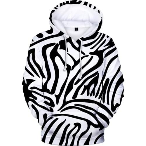 Animal texture 3D hoodies men/women/ New Arrival Fashion swearshirt Animal Zebra pattern texture 3D hoody casual top