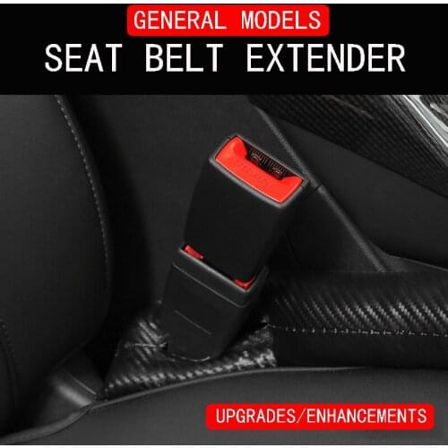 Car Safety Belt Extender Seat Belt Lock Buckle Plug Thick Insert Socket For Universal Connector Interior Accessories