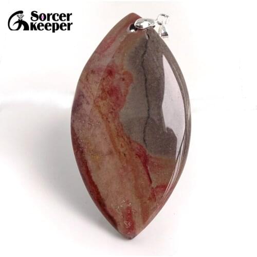 High Quality Big Natural Picasso Jaspers Stone Beads Pendants Necklaces Wholesale Bijoux Necklace For Womens Jewelry BC897