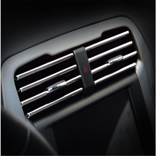 Car air outlet bright strip sticker for Honda Civic 2018 Fit CRV Accord Crider Jade Vezel HR-V Odyssey