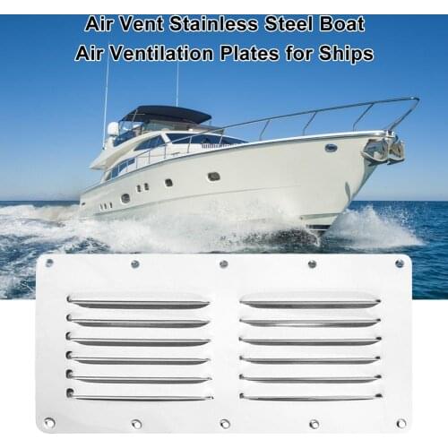 1PCS Marine Grade Stainless Steel Boat Marine Square Air Vent Louver Vent Grille Ventilation Louvered Ventilator Grill Cover