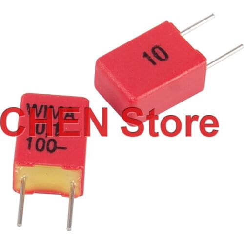 10pcs/20pcs Germany WIMA MKP2 104/100V P5MM red Audio capacitor Brand New MKP-2 100V 0.1UF 100V104 100NF MKP 0.1UF/100V
