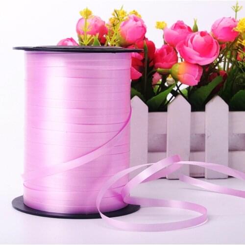 250yards/Lot Satin Ribbon DIY Handmade Supplies Crafts Balloon Plastic Cable Ties Wedding Birthday Party Gift Wrapping Ribbons