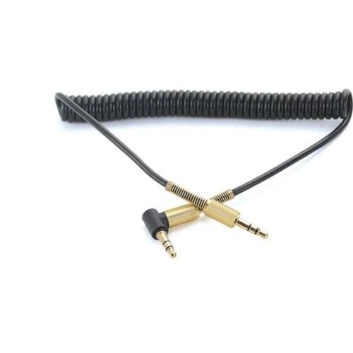 3.5 Jack Aux Cable 3.5mm Car Spring Audio Cable 1.5m Male To Male Speaker Cables