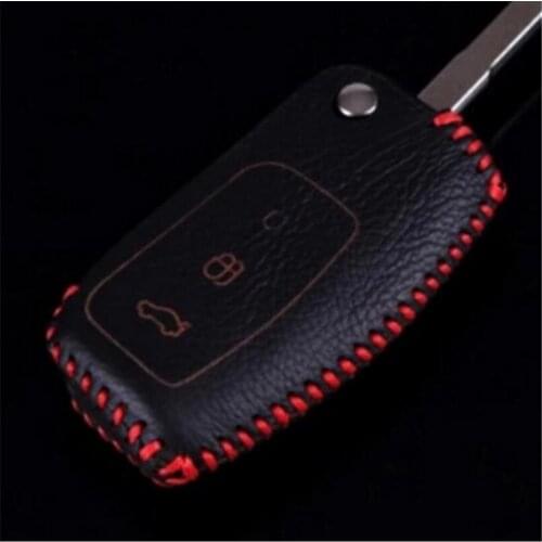 Free shipping New genuine leather remote key wallet cover shell case for Ford Focus 2 MK2 Mondeo Fiesta Kuga ,car accessories