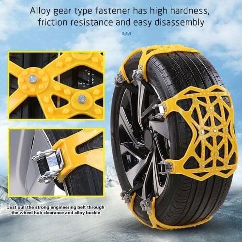 New 1PC Winter Truck Car Easy Installation Snow Chain Tire Anti-skid Belt For Car Truck Suv Ice/Snow/Mud Road Safe Driving Chain