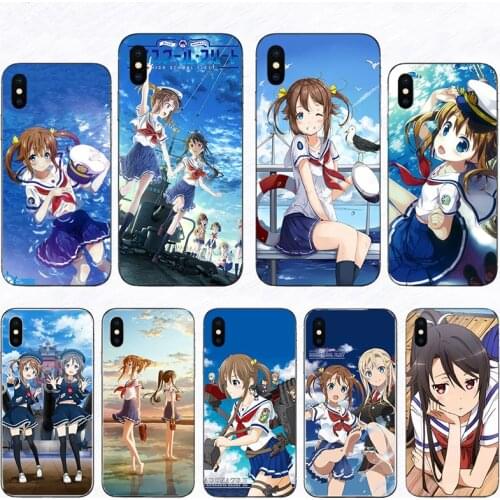 Anime high school fleet Phone Case For Iphone XR X 6 6S 7 8 Plus Shell 11 Pro XS Max 12 Mini 5S SE 2020 Cartoon Manga Hard Cover