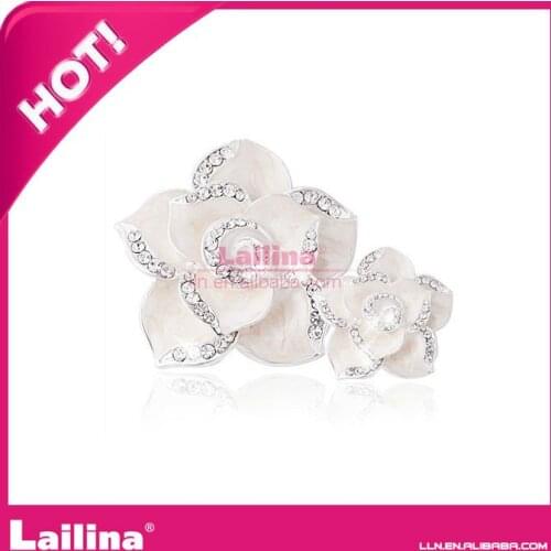 Flower Rhinestone/crystal Button For Garment