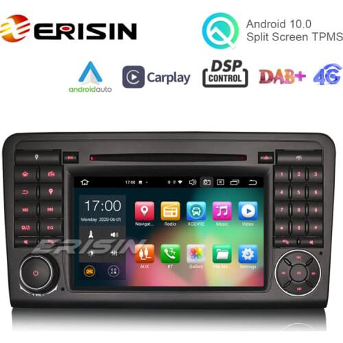 Erisin ES8183L 7" Android 10.0 Car DVD Player GPS for Benz ML-Class W164 GL-Class X164 CarPlay DSP 64G DAB