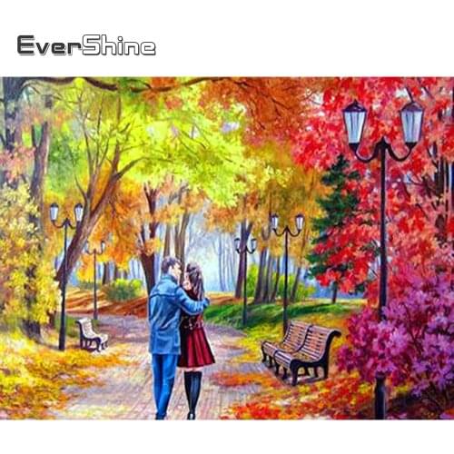 EverShine Diamond Embroidery Full Display Portrait Cross Stitch Diamond Mosaic Sale Couple Pictures Of Rhinestones Diamond Art