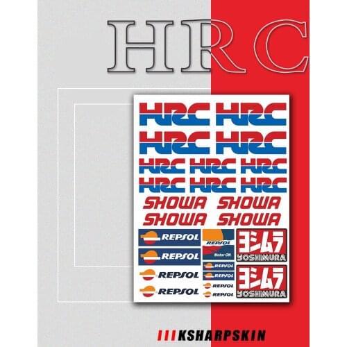 Motorcycle Reflective Decoration Sticker Body fuel tank helmet Waterproof logo decal For HONDA PERSPL HRC CBR VFR CB 125 250 400