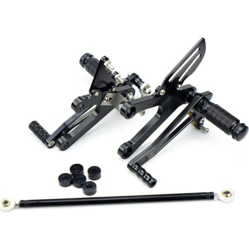 NiceCNC Adjustable CNC Aluminum Footpegs Rearsets Rest Black For Honda NSR250R MC21 PGM3 P3 1990-199390 91 92 93