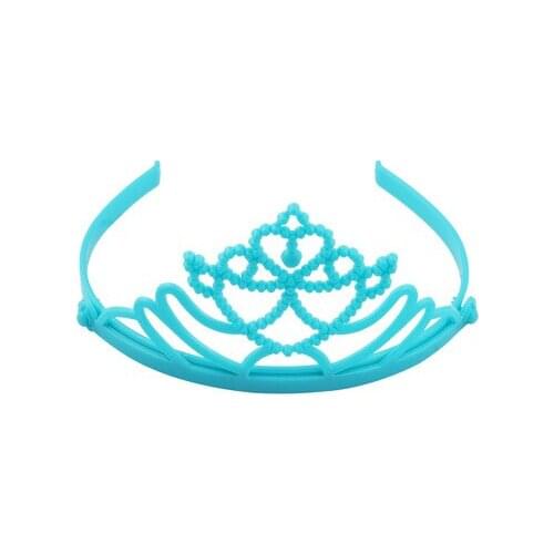 New fashion childrens plastic cute candy color crown headband hot sale diy party hairpin jewelry wholesale