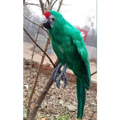 New big polyethylene & furs simulation parrot toy lovely green macaw model gift about 45cm 1936