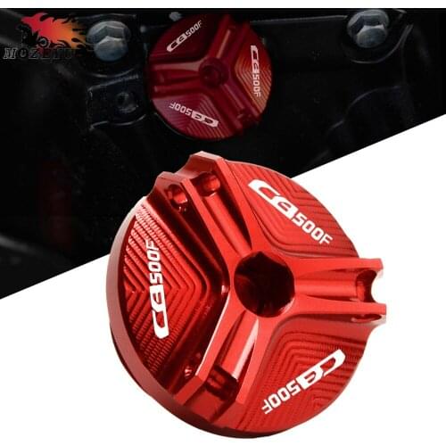 New Red For HONDA CB500 CB500 X/F 2013-2018 2017 2016 Motorcycle Aluminum M20*2.5 Engine Oil Filler Cover Plug Cap Screw Cover