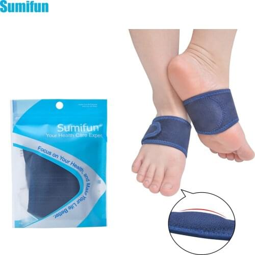 2Pcs Flat Orthotic Plantar Fasciitis Arch Support Gel Cushions Pad Heel Wrap Care Insoles Flat Foot Correction Z57501