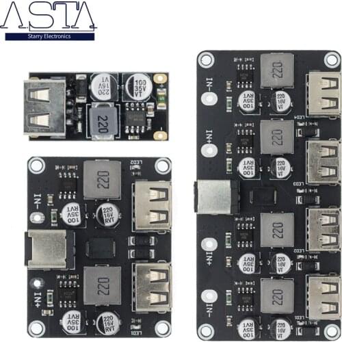 QC3.0 QC2.0 USB DC-DC Buck Converter Charging Step Down Module 6-32V 9V 12V 24V to Fast Quick Charger Circuit Board 5V