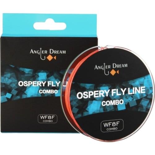 Angler Dream WF Fly Line Combo 3WT 5WT 8WT Floating Fly Fishing Line With Braided Backing Line Tapered Leader