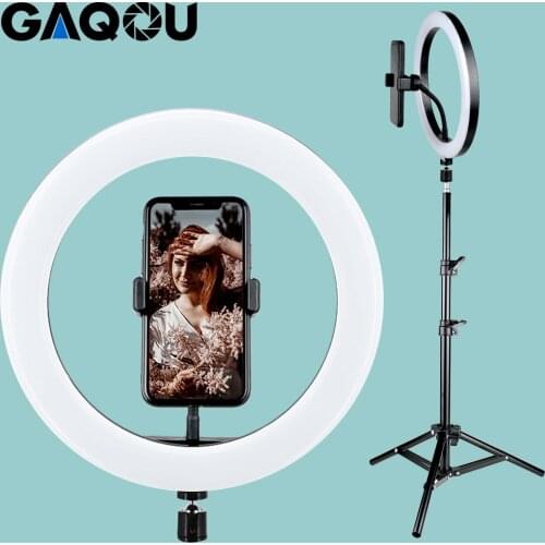 10inch LED Ring Light Photo Studio Camera Photography Dimmable Video light for Youtube Makeup Selfie with Tripod Phone Holder