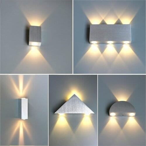 LED Indoor Lighting Wall Lamp Modern Home Lighting Decoration Sconce Aluminum Lamp AC 85-265V For Bath Corridor NR-183