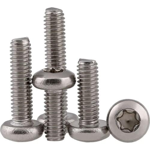 Button Head Torx Security Screws 304 A2 Stainless Steel Screw M2 M2.5 M3 M4