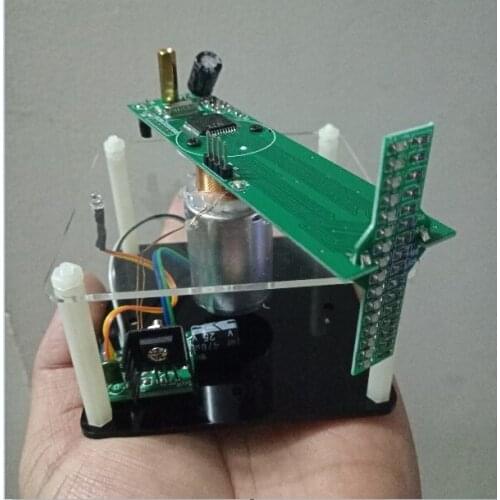 Cross rotating LED display kit 51 single chip microcomputer electronic production kit DIY Kit creative parts