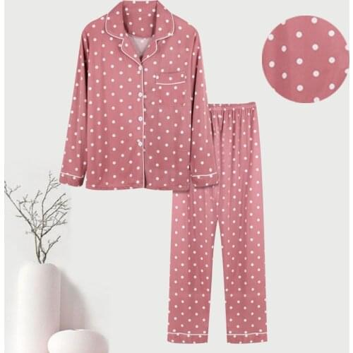 Women Pajamas Set Long Sleeve Pajamas Autumn Long Sleeve Trousers Suit Printing Fashion Pyjamas Set Sleepwear Bedroom Set