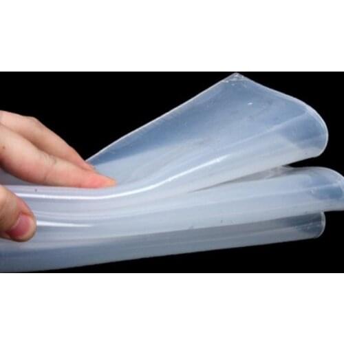 0.1mm/0.2mm/0.3mm/0.5mm/0.8mm 1mm Top Quality Silicone Rubber Sheet 500mm Width 500mm Length Transparent Silicone Film