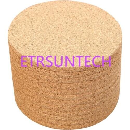 1200pcs Classic Round Plain Cork Coasters Heat-insulated Cup Mats 10cm Diameter for Wedding Party Gift