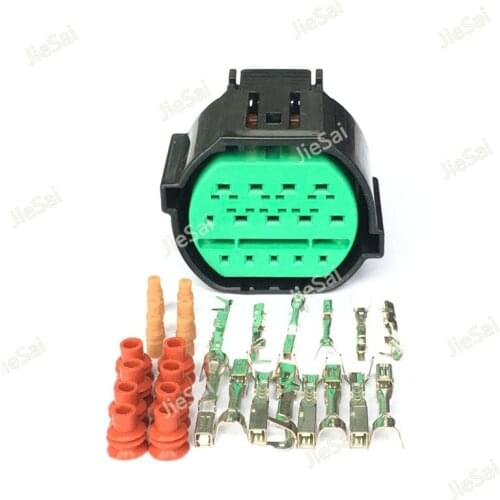 14 Pin KUM Automotive Headlight Plug Waterproof Electrial Female Auto Connector GL301-14021 For KIA K2 K3 K5