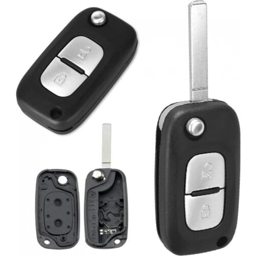 2 Buttons Car Auto Key Fob Case Shell Replacement Flip Folding Remote Cover Fit for Renault Fluence Clio Megane Kangoo Modus