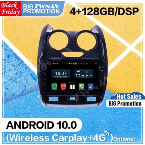 4+128G Carplay Android Screen Multimedia Player For Renault Duster 2013 214 2015 2016 2017 2018 GPS Auto Radio Audio Stereo Unit