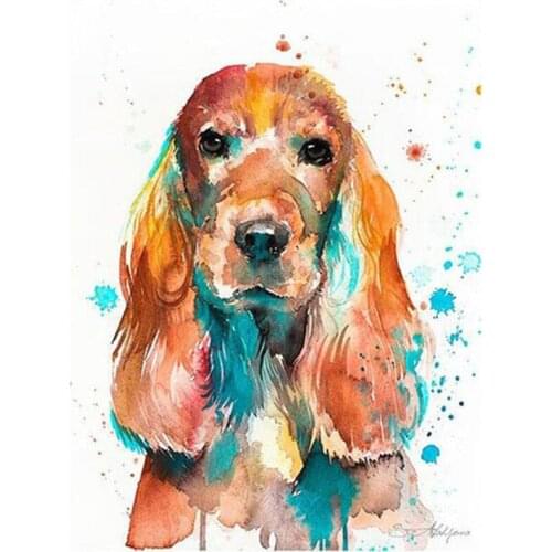 Full square round drill English Cocker Spaniel 5d diy Diamond Painting cross stitch kits diamond Embroidery wall sticker