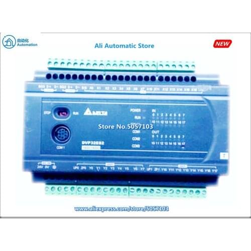DVP32ES211T 32-Point Host 16DI 16DO NPN 24VDC 0.5A 2-Channel 100K Input Output 2-Channel 20K Input Output DC Power Supply New