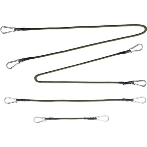 Outdoor Carabiner Elastic Rope Tent Lanyard 8mm Durable Convenient Camping Clothesline Luggage Binding Rope Packing Strap