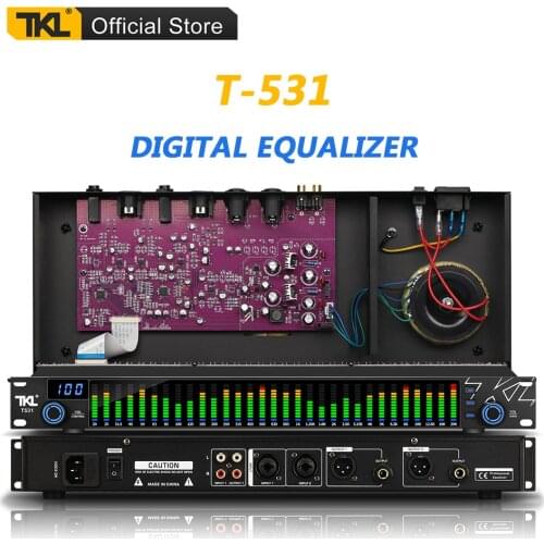 TKL 531 31 Bands Graphic Equalizer Audio Digital Equalizador de Audio Professional Sound Equalizers System For Home and Stage