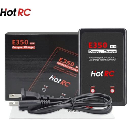 Hotrc E350 Pro 7.4v/11.1v 2s/3s 25W 2000mA Lipo Battery Charger Cells For RC Mini Drone Quadcopter Car Truck Toy