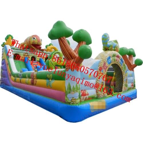 China Guangzhou) manufacturers selling inflatable slides, inflatable castles,Inflatable obstacle course CHB-128