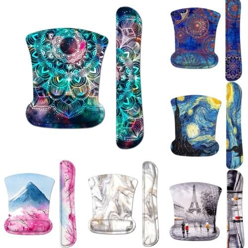 Keyboard Wrist Rest Pad and Mouse Wrist Rest Support Mouse Pad Set Comfort Ergonomic Memory Cotton For Office Computer Laptop