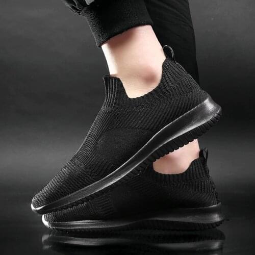 WDHKUN Summer Fashion Men Sneakers Breathable Men Fashion Shoes Slip On Sneakers For Men Cheap Men Loafers Shoes Without Laces