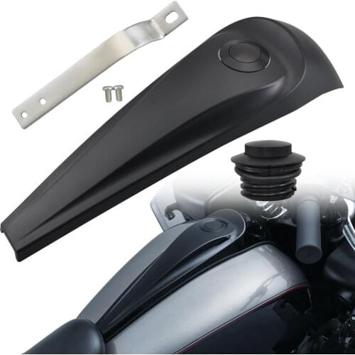 Motrcycle ABS Fuel Console Cover w/ Aluminum Gas Tank Cap For Harley 2008-2017 Touring Electra Street Glide Road FLH/T FLHX