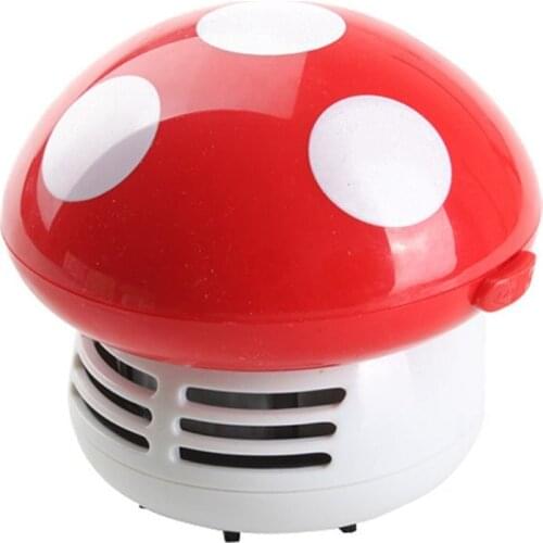 Mini Vacuum Cleaner 6 Colors Cute Mini Mushroom Corner Desk Table Dust Vacuum Cleaner For Car Home Computer Sweeper