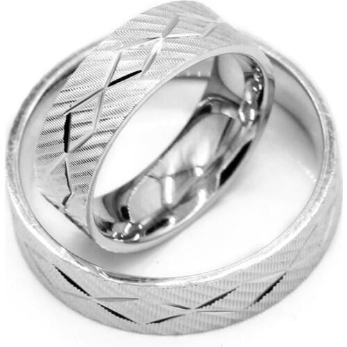 Classic Stripe Cross 925 Silver Couple Rings Set Wedding Band Lover Ring for Men Women Fine Jewelry Gifts
