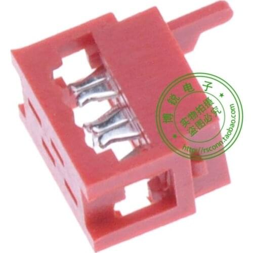 NEW 1.27mm Pitch Micro-Match Connector,4 Pin IDC Connector For 7-215083-4