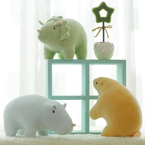 Plush Doll Adorable Collectible PP Cotton Cartoon Dinosaur Animal Shape Doll Toy for Office net red doll plush toy