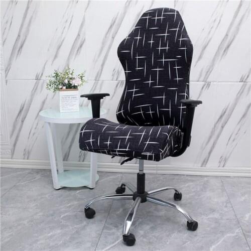 Solid Color Elastic Gaming Chair Covers Modern Office Rotating Computer Anti-dirty Chair Seat Cases Removable Housse De Chaise