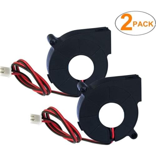 5015 12V&24V Cooling Turbo Fan Brushless 3D Printer Parts 2Pin For Extruder DC Cooler Blower 50x50x15mm Part Black Plastic Fans