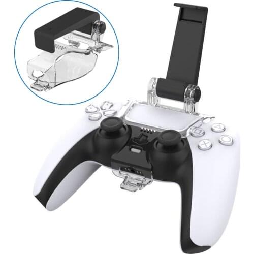 Mobile Phone Clamp Bracket Holder for PS5 Controller Adjustable Clip Mount Clamp for Sony PlayStation 5 Controller