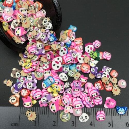 50g Animal Mix Polymer Clay Sprinkle For Kids Diy ,Soft Clay For Craft Clay/Nail Art /Scrapbook Decoration DIY,Filler