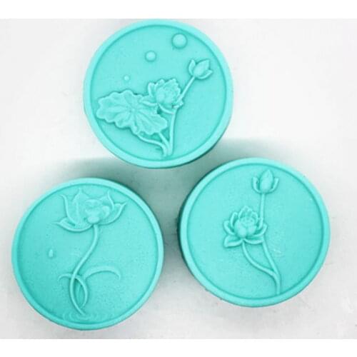 Silicone Mold Full Set of Beautiful Lotus Soap Mold Handmade Food Grade Soaps Mould Aroma Stone Molds Silicone Rubber PRZY 001